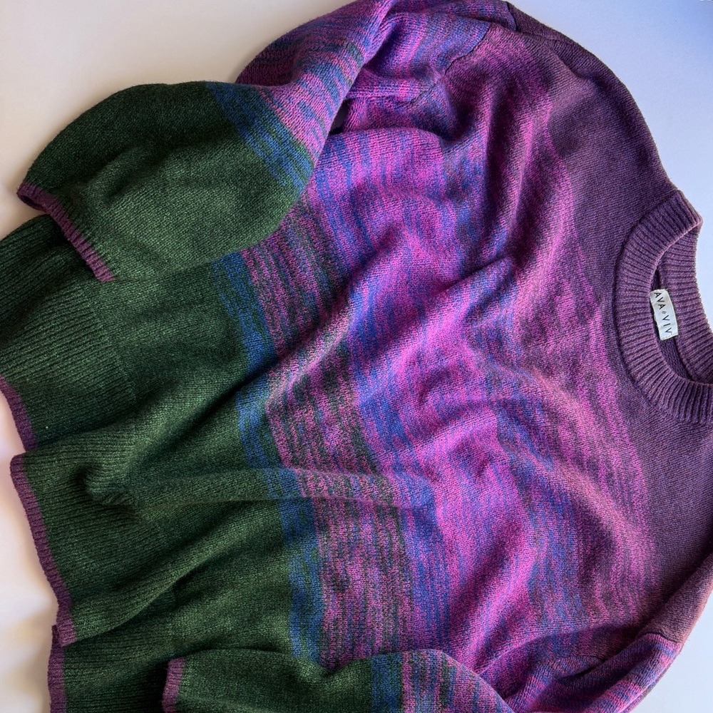 Ava & Viv Purple Knit Sweater